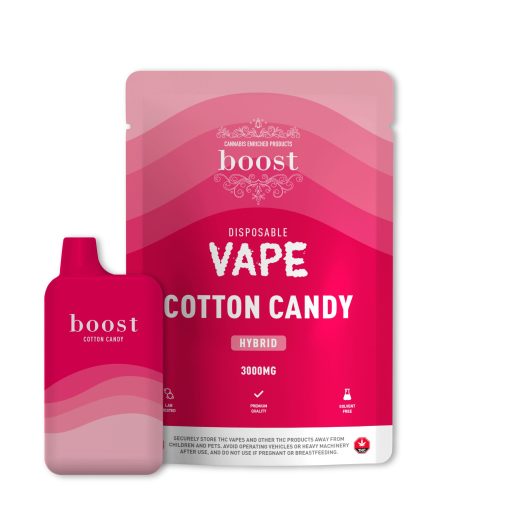 Boost Disposable THC Vape Cartridges â€“ Cotton Candy 3g