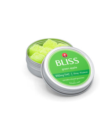 250mg Bliss Green Apple Gummies